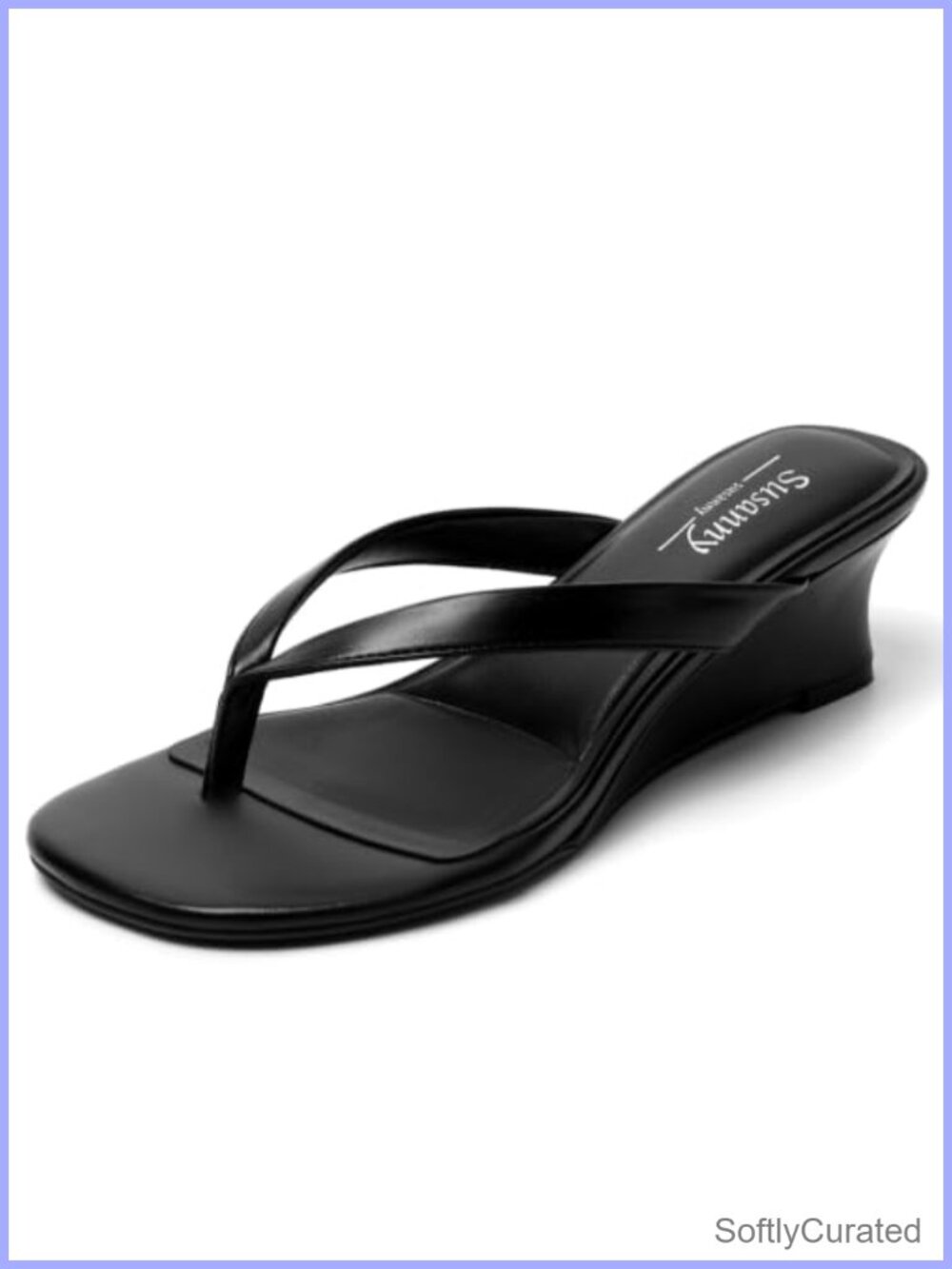 Wedge Heels Platform Sandals Flip Flops Slip On Thong Round Toe